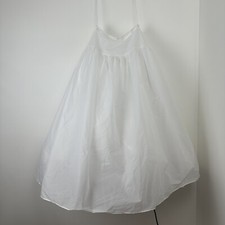 Sidney Bush Coverage Petticoat Size 10 White Made in U.S.A Wedding Formal