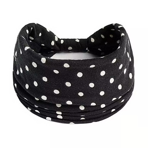 Stirnband für Damen Tupfenmuster Laufen Sport elastisch breite Krempe Haarband - Bild 15 von 28