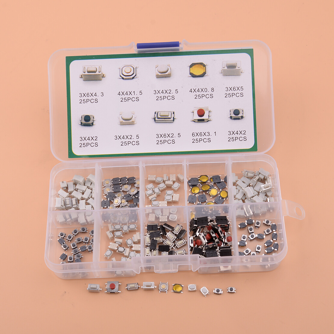 WR5 Key Blank Type Keys & Key Blanks 250-Piece Micro Button/Switch ...