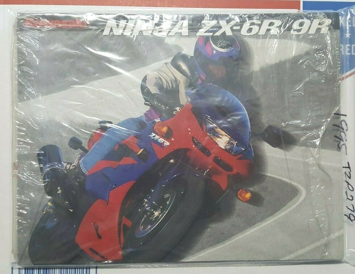 NOS Kawasaki 1995 Ninja ZX-6R ZX-9R Brochure 99969-2405 (tzp NOS Kawasaki 1995 Ninja ZX-6R ZX-9R Brochure 99969-2405 (tzp