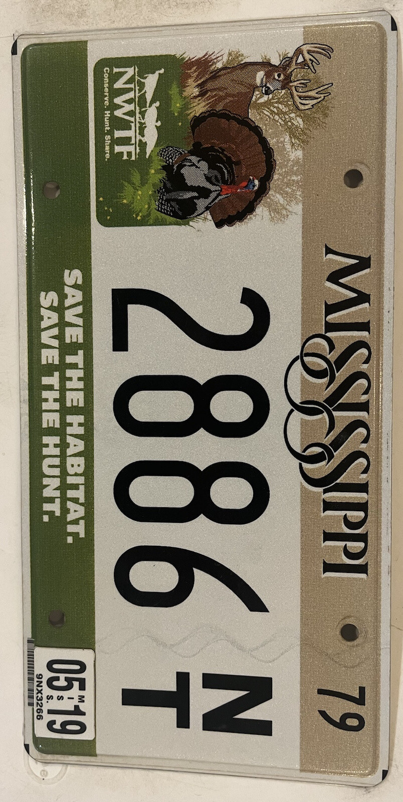 WILDLIFE WILD TURKEY license plate NWTF Hunting Hunter Gobbler Bird