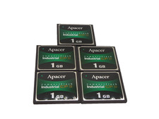 LOT OF 5 APACER CF III INDUSTRIAL COMPACT FLASH CARD 1GB GK9752