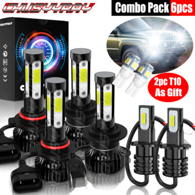 Para For Mazda Protege5 2002 - 2003 faro LED alto / bajo + Kit de luz antiniebla
