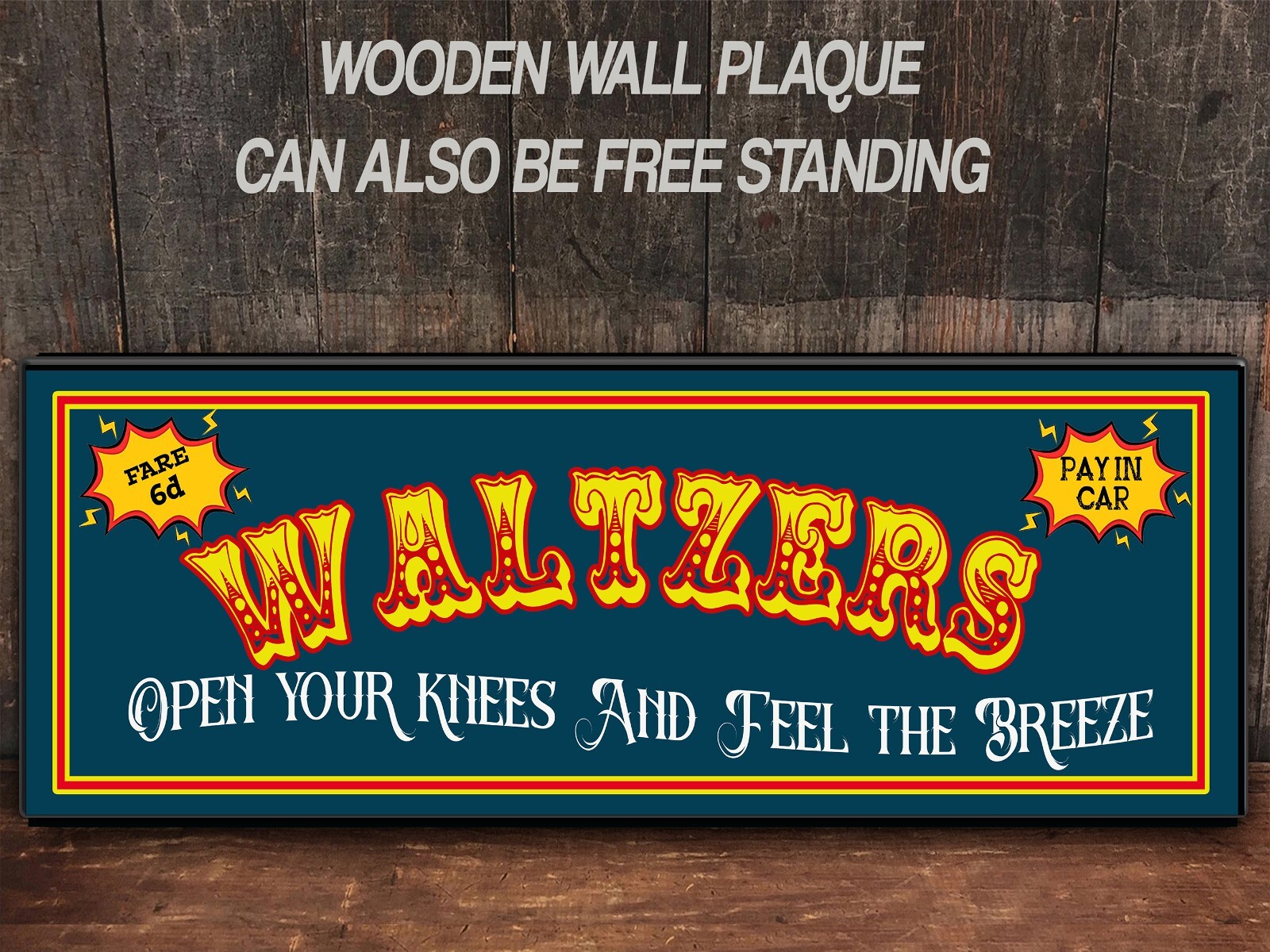 Fair Ground Waltzers Circus Ride Retro Quote Wooden Plaque Sign RSF01 ...