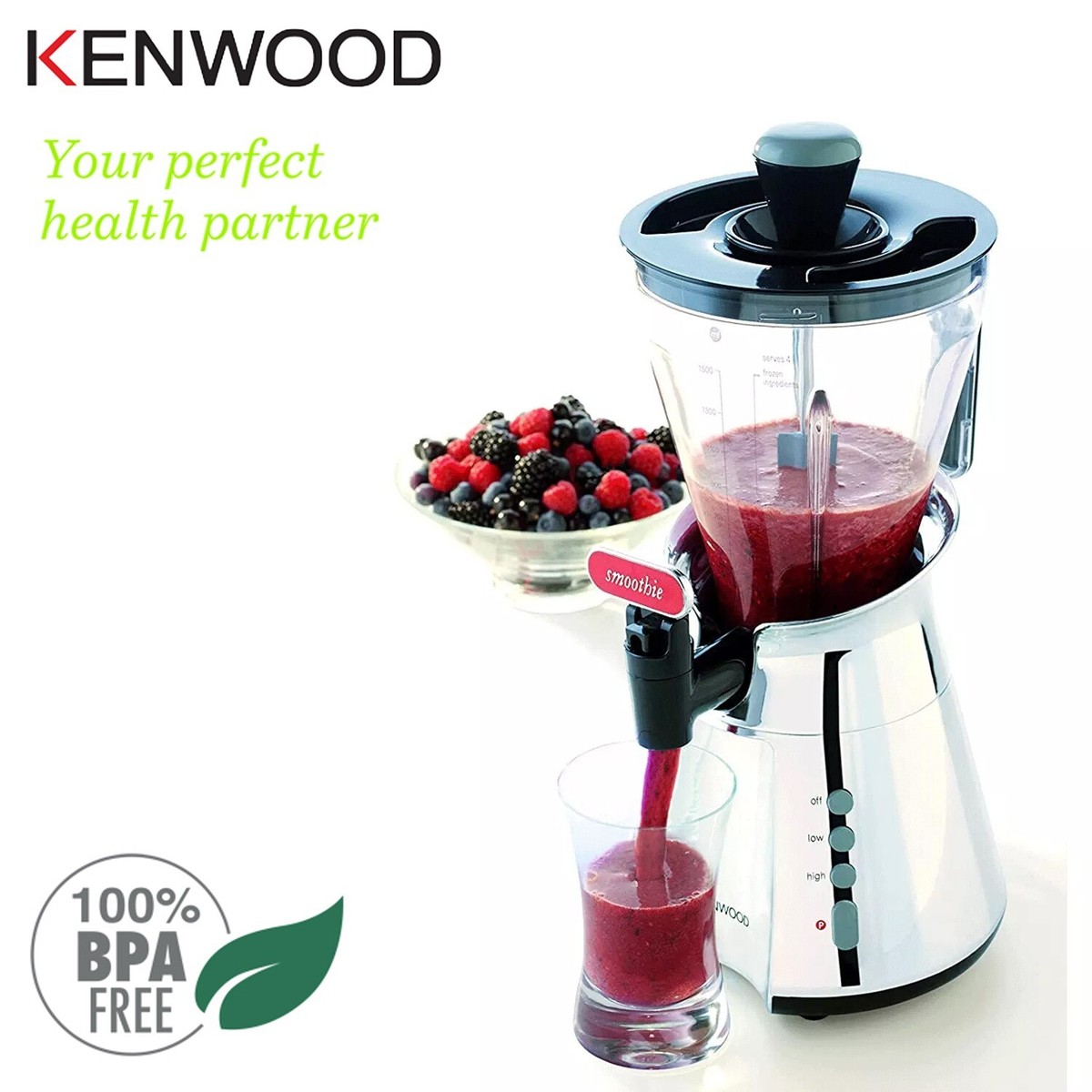 Kenwood SB266 Smoothie Maker 500W Blender Tap Dispenser Ice