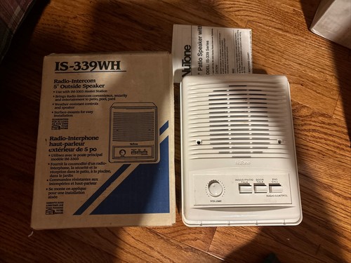 Nutone IS-339WH Outdoor 5" Intercom Speaker for im3303 ima3303 ISA339