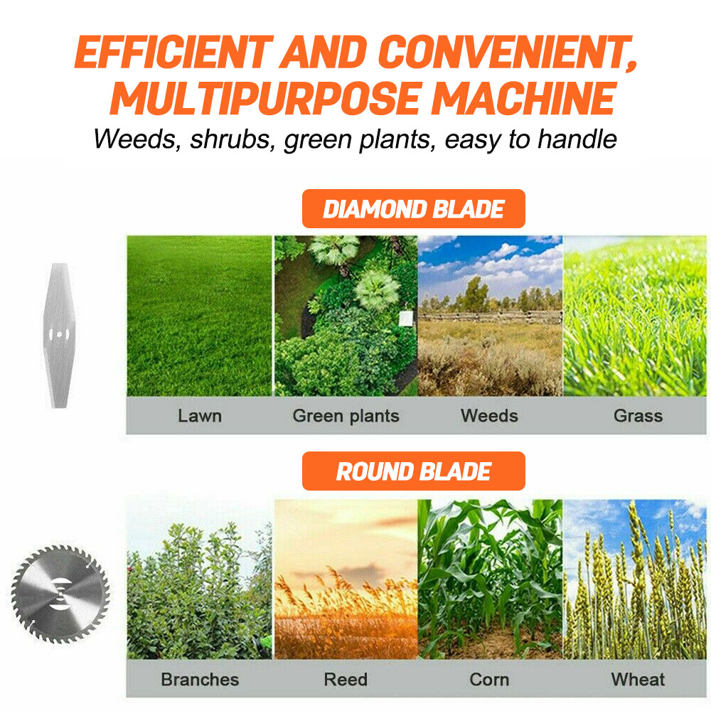 Electric Weed Lawn Roller Base Edger Yard Cordless Grass String Trimmer Cutter