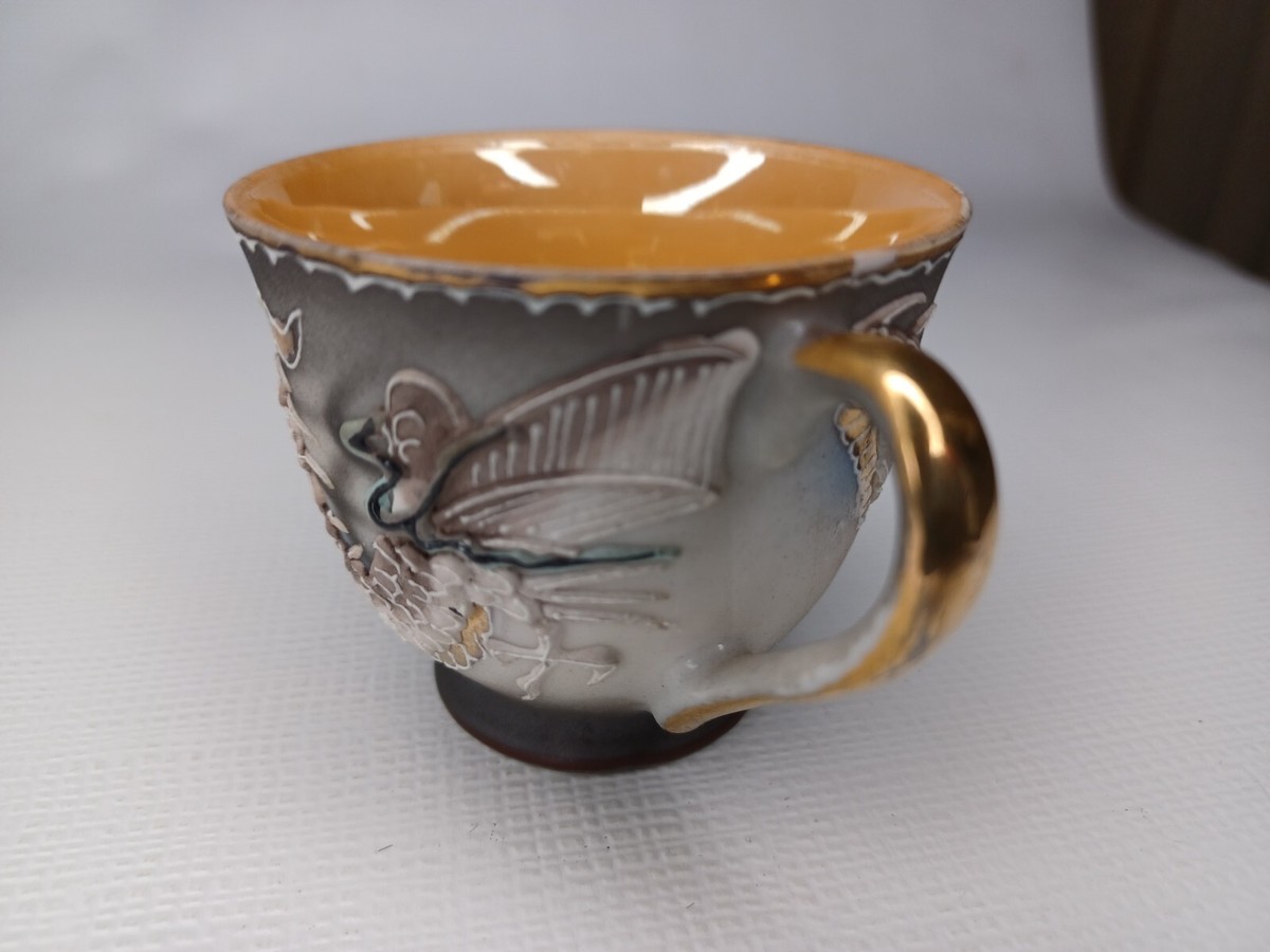 Teacup & Saucer Set Dragon Design Made In Occupied Japan | eBay