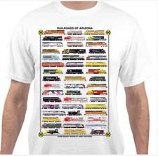 Railroads of the Arizona Railroad T-Shirt by Andy Fletcher
