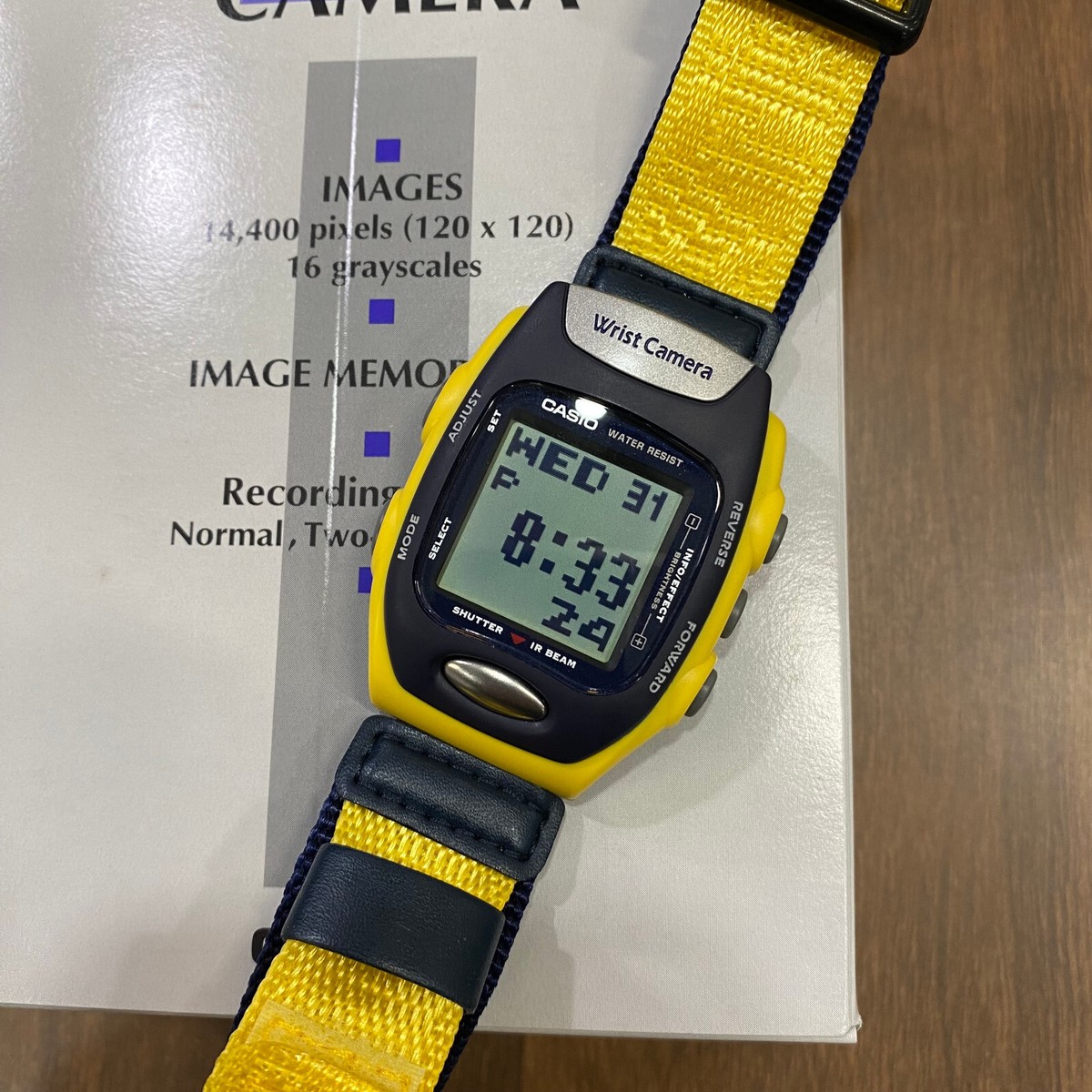 【未開封品】WRIST CAMERA CASIO ブルー CASIO WQV-2B-9 Wrist Camera Digital Watch Rare for sale