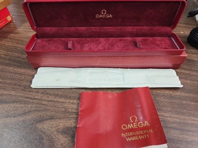 Vintage Omega Presentation Red Box for Men/Women's Watch - 9.75'' x 2.0'' x 1