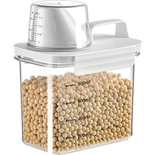 Müsli Aufbewahrung, Waschpulver Aufbewahrungsbox with Measuring Cup, Vorratsd...