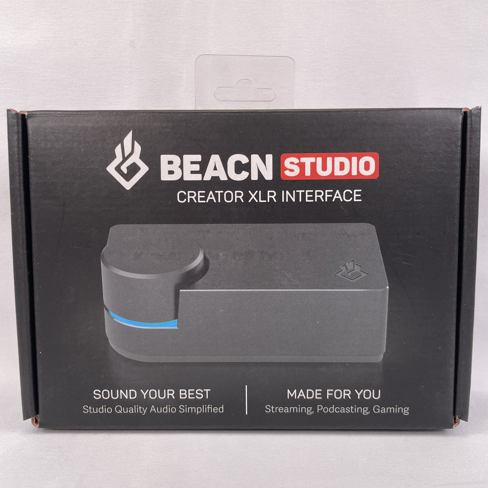 BEACN Interface Studio Creator XLR Black Headphone Amp Gaming Podcast Streaming