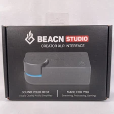 BEACN Interface Studio Creator XLR Black Headphone Amp Gaming Podcast Streaming