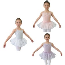Kids Girls Leotard Dancewear Tutu Dress Dress-Up Ballet Competition Dance Stage