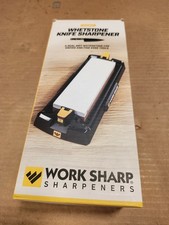 Work Sharp WSBCHWHT Whetstone Knife Sharpener...