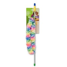 Vibrant Life Rainbow Wand Cat Toy, with Feather and Bell, 1 Pack,Rainbow