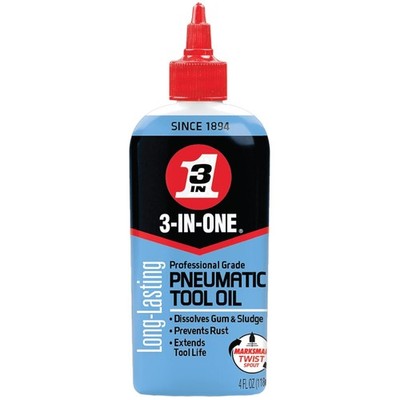 Professional Grade Pneumatic Tool Oil, 4 oz, 12-Pack