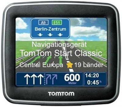 TomTom Start Classic   Central Europa 19 Länder   Navigationssystem TMC Traffic