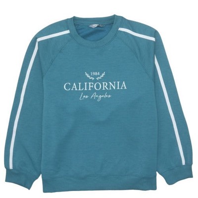 Muskatnuss Damen türkis California 1984 Los Angeles Pullover Sweatshirt Größe 16