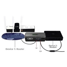 DC UPS 18W Backup Power Supply with 10400mAh Battery for Router Modem Camera