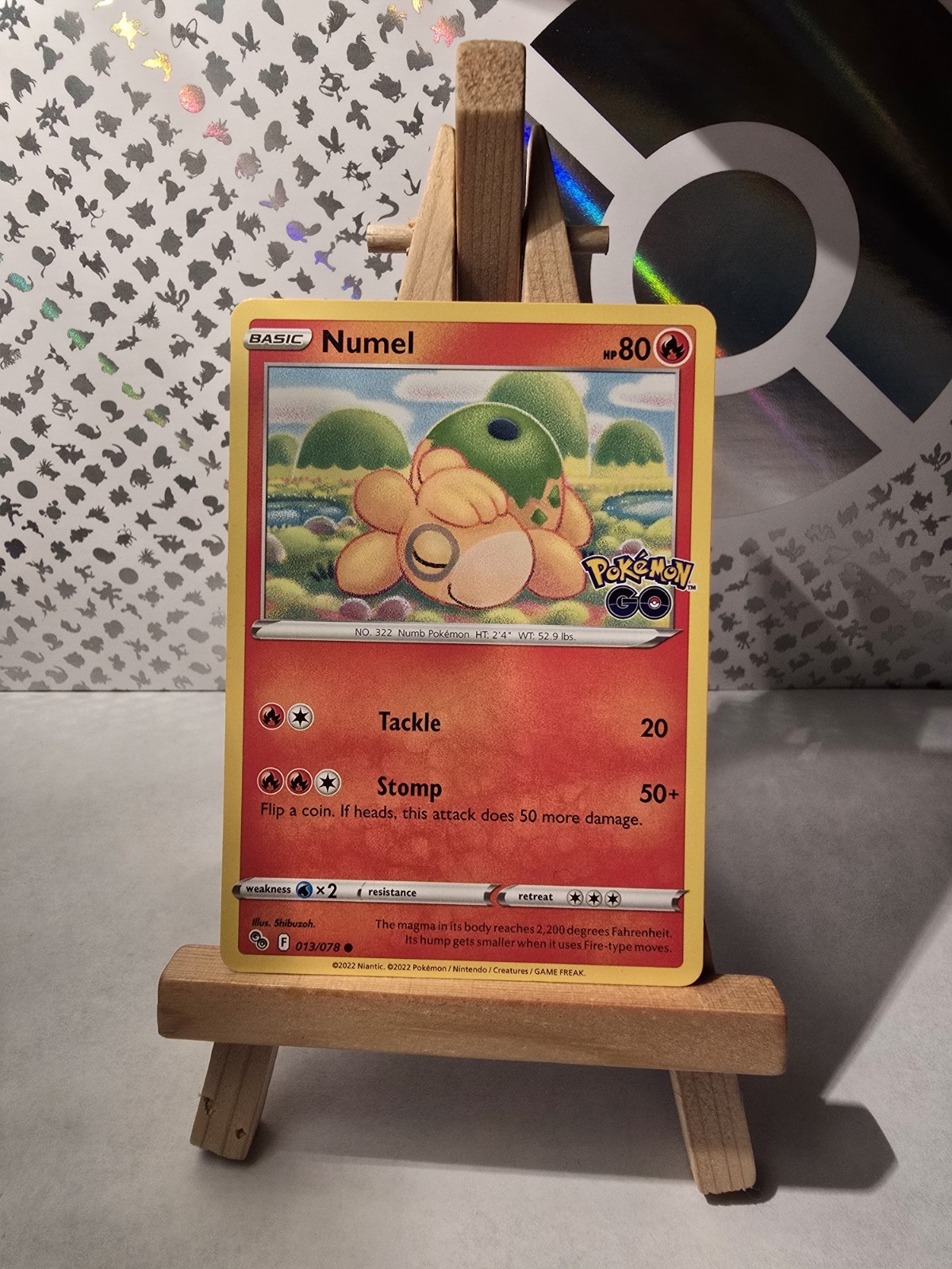POKEMON NUMEL POKEMON GO 013/078 NM/Mint PACK FRESH