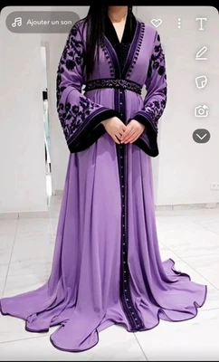 Caftan marocain Haute Couture - Photo 1/3