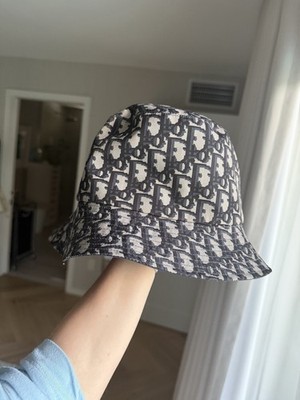 Dior Bucket Hat. Reversible. Monogram. Navy Blue. | eBay