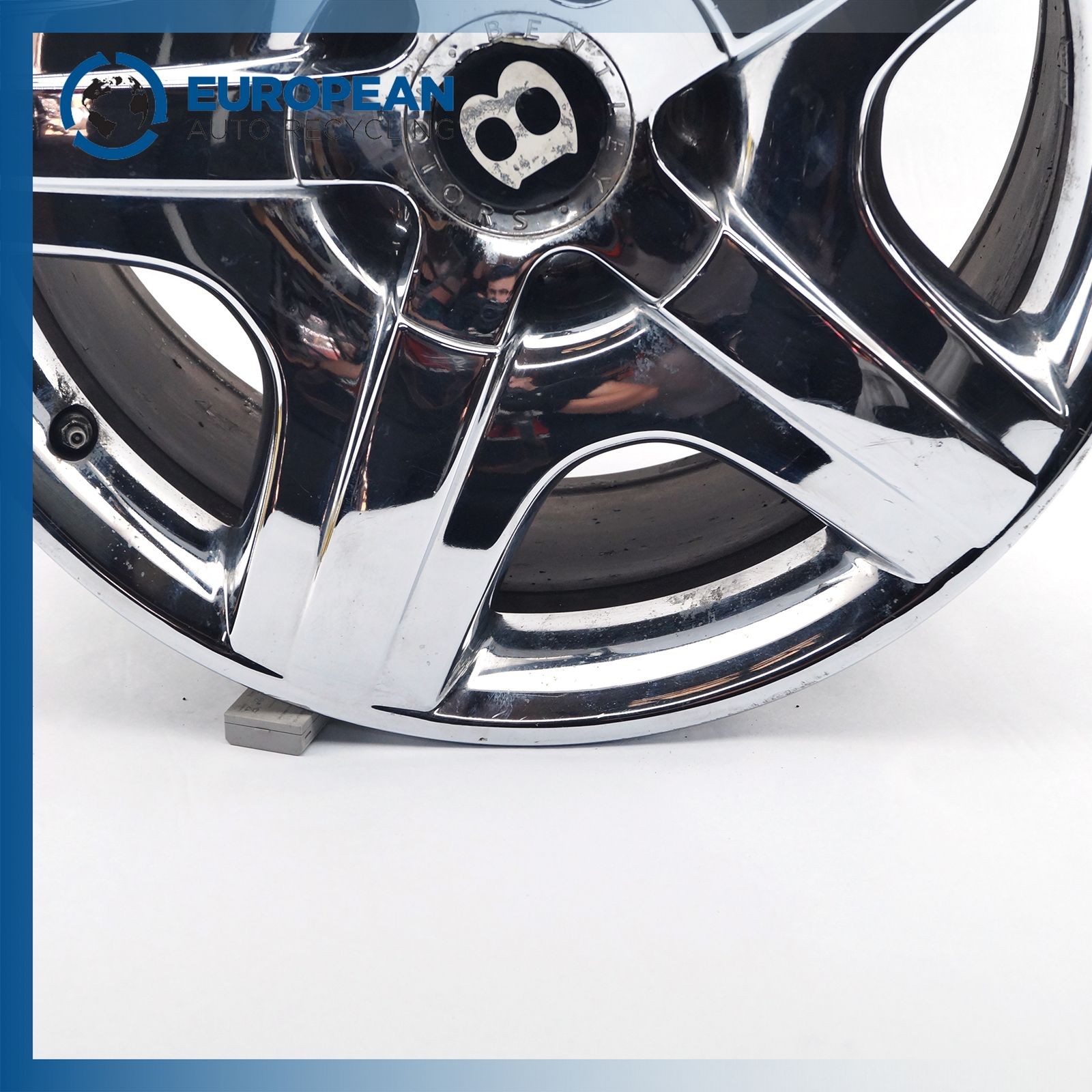 05-11 BENTLEY CONTINENTAL GT 19x9 Wheel Rim - OEM 3W0601025J CHROME (5 spoke)