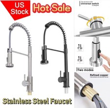 US Hot Sales Single hole for Handle High Arc Pull Down Kitchen Sink Water Faucet