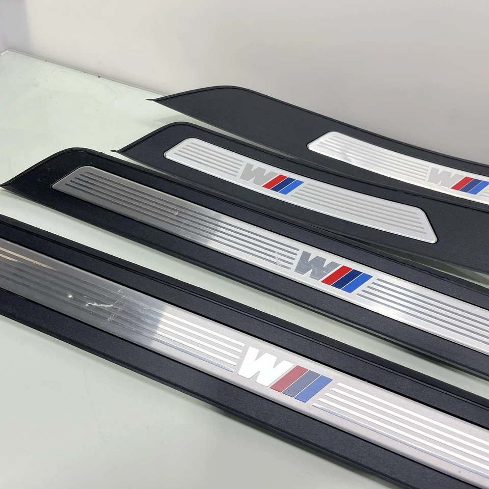 11-16 BMW F10 528I 535I 550I M ALFÉIZAR DE PUERTA DEPORTIVA PANELES RASGUÑOS JUEGO DE ADORNOS OEM Foto 4 de 4