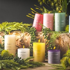 Cylindrical Color Aromatherapy Candle Brilliant Fragrance Candle Smokeless