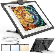 A3 Light Board for Diamond Painting, Rechargeable Battery Light Pad, Magnetic Tr