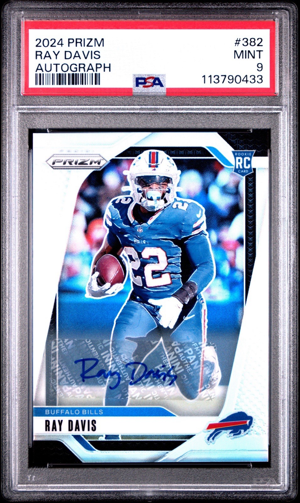 2024 Panini Prizm - Rookies Ray Davis #382 Silver Prizm Autographs (AU, RC)