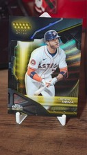 2026 Chrome Black /50 Jeremy Pena #36 Gold Wave Refractor Astros Baseball