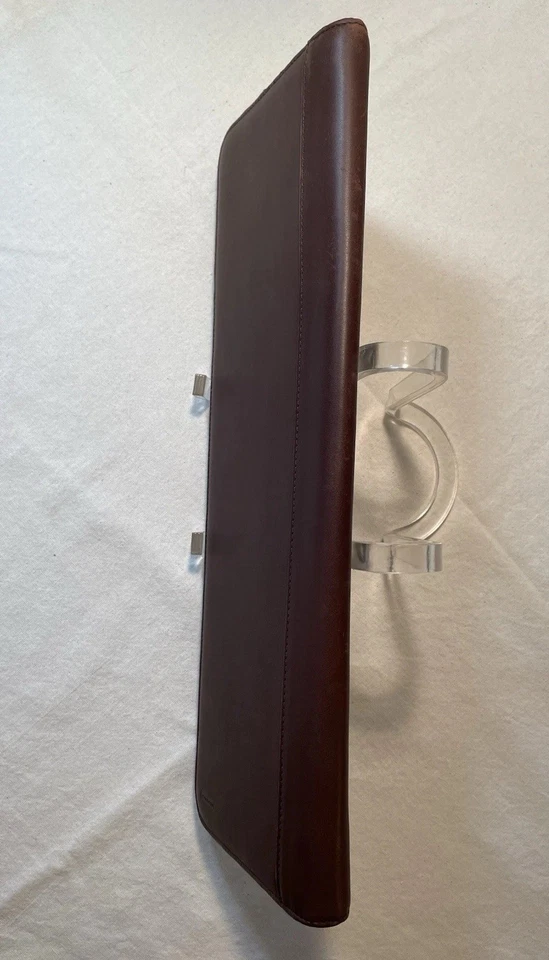 Estojo de gravata de couro vintage Coach, embreagem de viagem joias bagagem longa 16 polegadas - Imagem 2 de 4