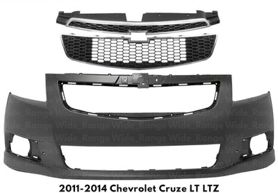 Front Bumper Cover Fascia & Grille For 2011-2014 Chevrolet Cruze With RS Package