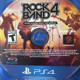 Rock Band 4 (Sony PlayStation 4, 2015) Disc Only Minor Scratches Tested