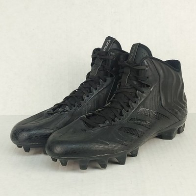 NWOB Adidas Football Cleats Crazy Quick Mens 9 Triple Black High Top Lace Up 