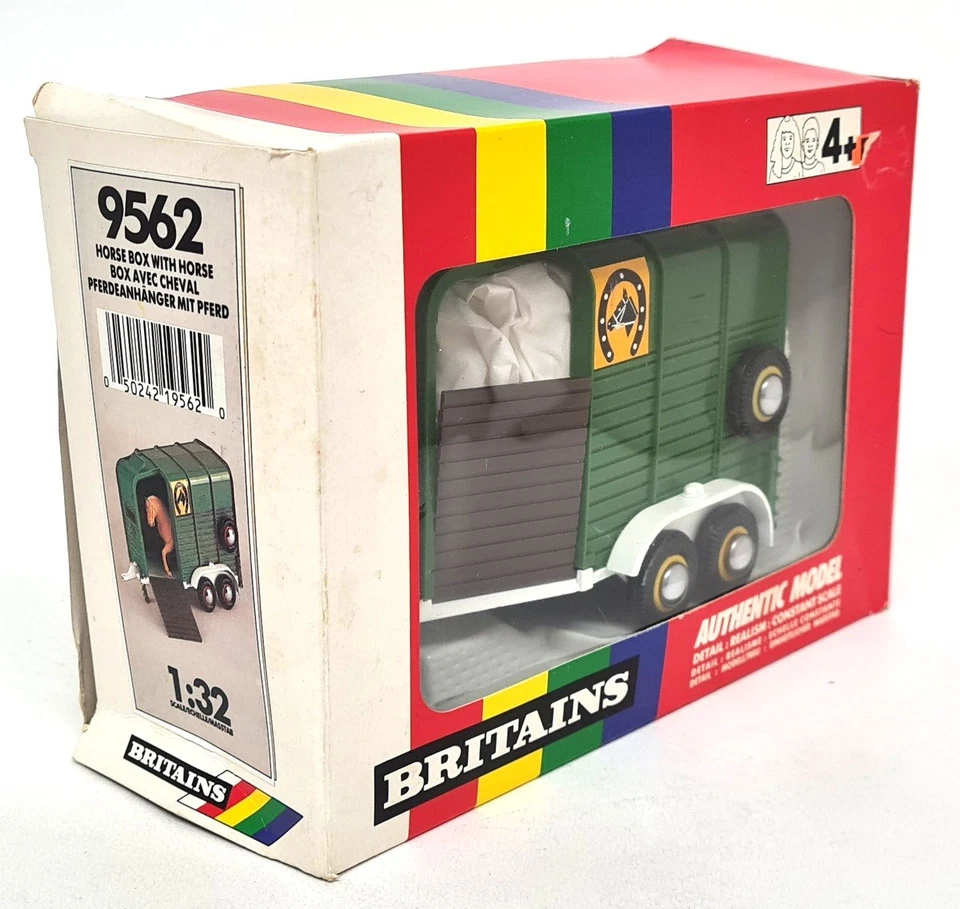 Britains 1/32 -Double Horsebox Trailer & Horse 9562 Model Farm Vehicle - Image 2 of 4