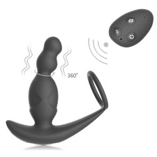 Cock Penis Ring mit Prostata Vibrator mit Fernbedienung Toy Sex Spielzeug