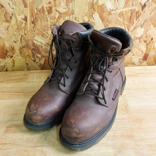 Red Wing Work Boots Mens 10.5 D Steel Toe Supersole Brown Work Made in USA 2406