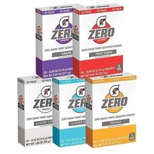 GATORADE ZERO Single Packets SUGAR FREE Powder Sticks Pack, Sports Drink