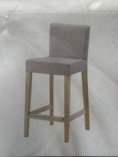 IKEA HENRIKSDAL 2 x Genuine Bar Stool Cover Ramna Light Grey 603.366.79 Rare New