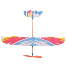 Elastic Rubber Band Powered DIY Foam Plane Model Kit Aircraft Educational6459