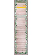 Green Leaves 10 Pockets Wall Hanging File Storage Pocket Chart Classroom