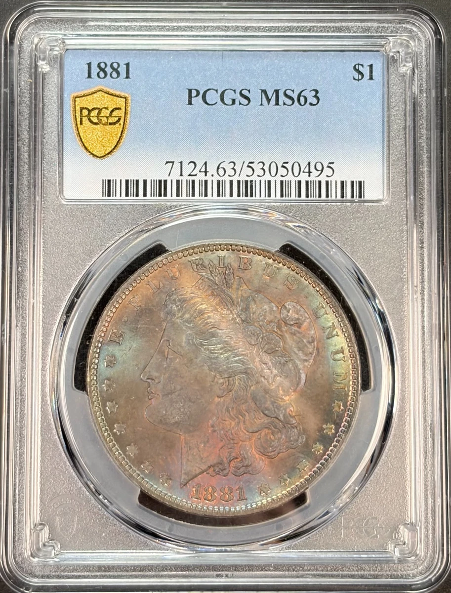 1881年 モルガン・ダラー $1 MS 63 MS 63 Graded 1881 Year Morgan US Dollars (1878-1921) for sale | eBay