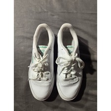 Reebok Club C 85 Mens 6.5 White Green Leather Low Top Sneakers 100000155