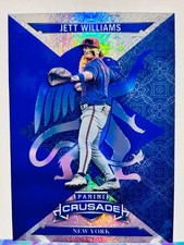 2025 Panini Crusade BLUE CRACKED ICE, Jett Williams, New York Mets, #64, NM