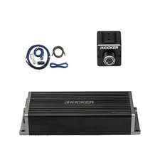 Kicker KPX300.4 350W Dynamic Power 4-Channel Amplifier w/Kit, Dual Bass Remote